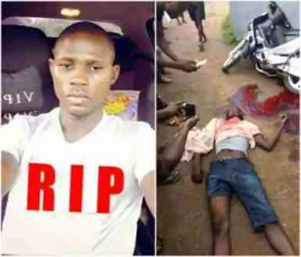 Man Killed By Nigeria Customs Service Officer’s Stray Bullet While Returning From Church (Graphic Photos)